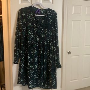 Seraphine green floral dress